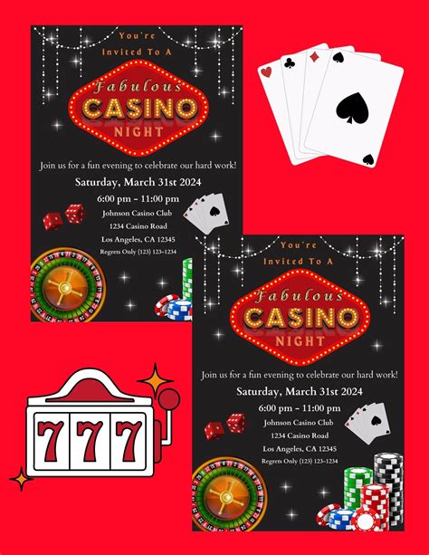 Casino Invitations Images .